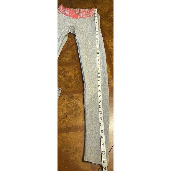 Gymshark Flex Dry Moisture Management Leggings Yoga Gray Pink Women's Size XS - Picture 8 of 8